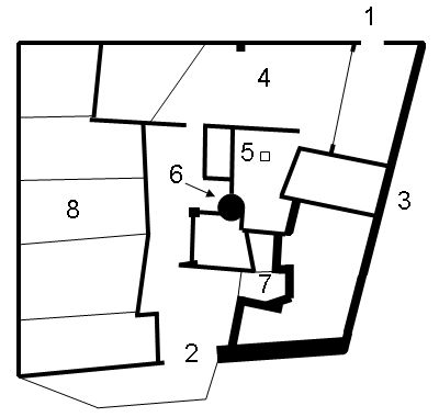 Plan du château de Calce