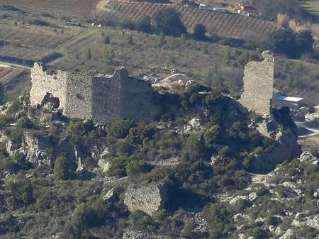 Le château de Tautavel.