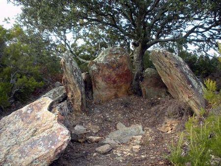 Le dolmen du mas Payrot, à Saint-Michel-de-Llotes.