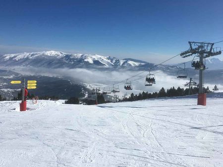 La station de ski sur le territoire des Angles.