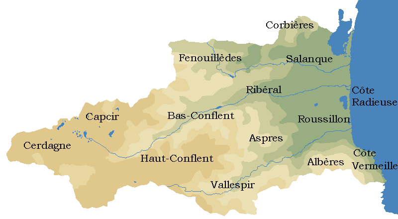 Carte des régions