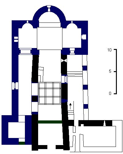 Plan du prieuré de Serrabone