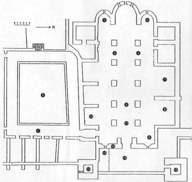 Plan de l'abbaye d'Arles
