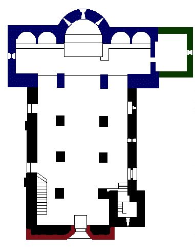 Plan de l'église de Corneilla-de-Conflent