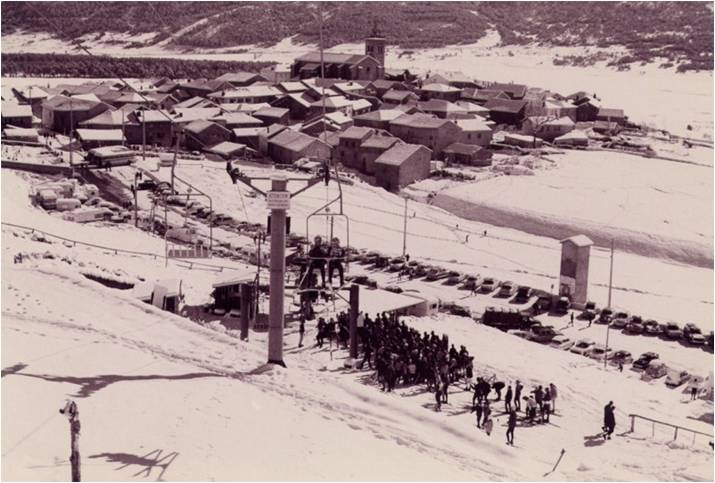 Station Les Angles en 1966